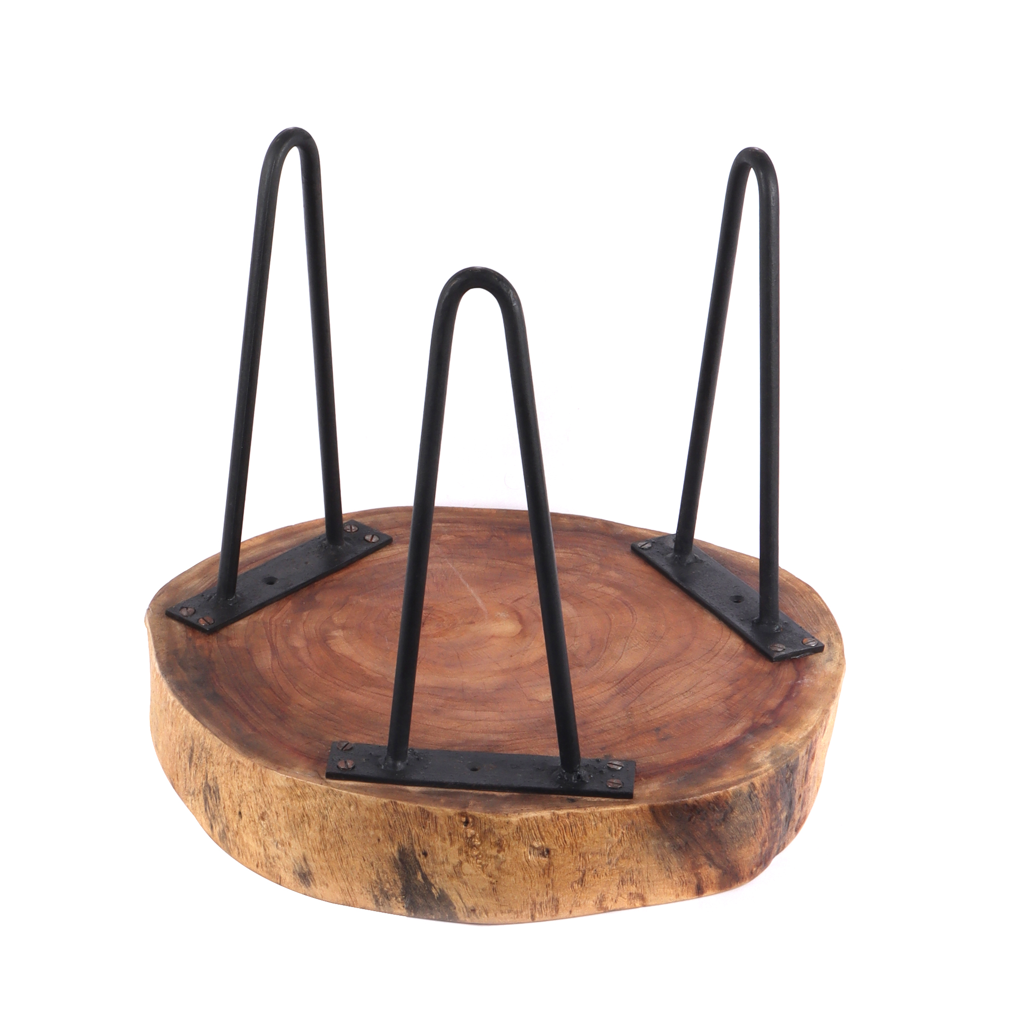 Decorative Log Wood Table for Bedside & Desk Lighting | Elegant Ambient for Home & Office Décor - Image 3