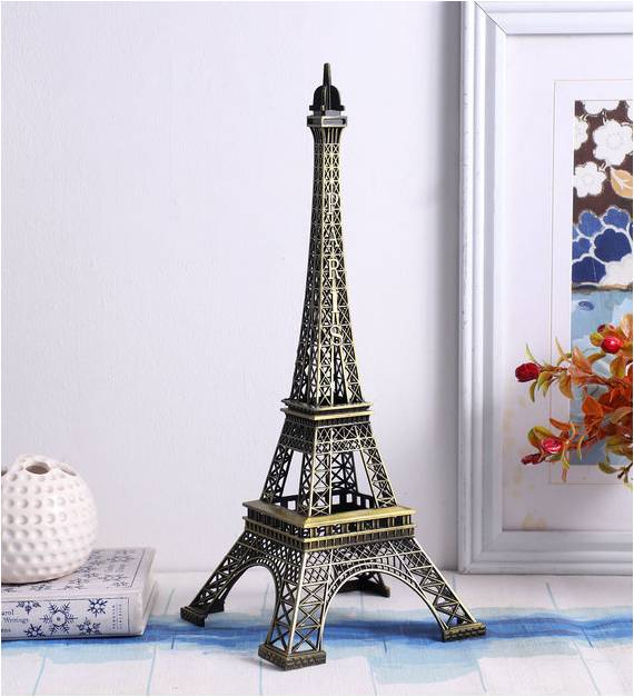 Eiffel Tower 15 inches Miniature Monument Decorative Showpiece for Home & Office Décor | Collectible Souvenir Display Accent