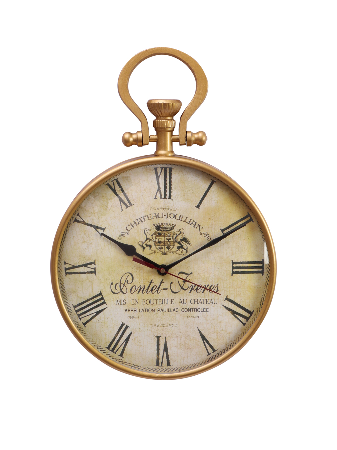 Vintage Metal Chateau Jullian Wall Clock Decorative Timepiece | Classic Design for Living Room, Office & Café Décor - Image 6