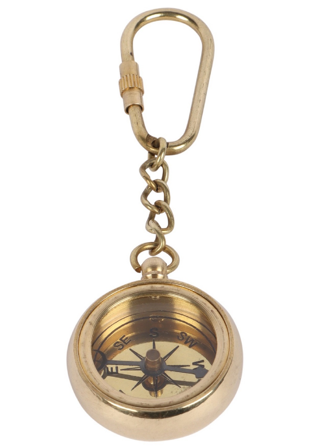 Brass Compass Vintage Decorative Key Chain for Daily Use | Classic Collectible Style Accessory for Keys & Gifting - Image 2