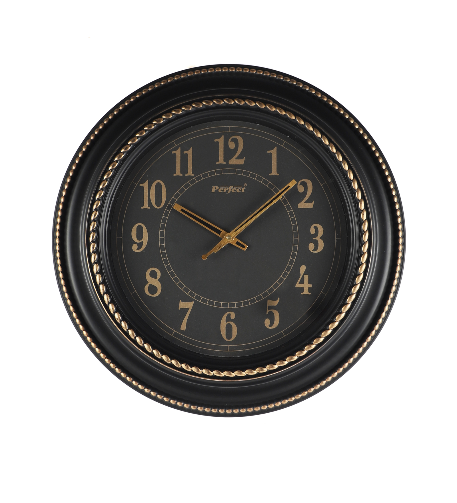 Vintage Plastic Black Perfect Wall Clock Decorative Timepiece | Classic Design for Living Room, Office & Café Décor - Image 2