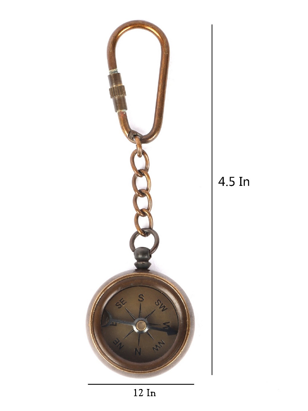 Antique Compass Vintage Decorative Key Chain for Daily Use | Classic Collectible Style Accessory for Keys & Gifting - Image 4