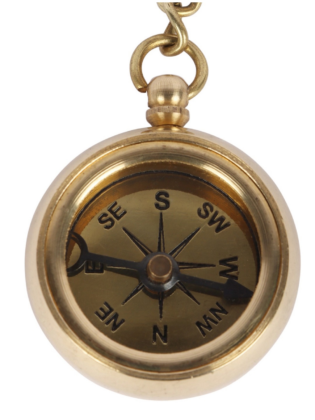 Brass Compass Vintage Decorative Key Chain for Daily Use | Classic Collectible Style Accessory for Keys & Gifting - Image 3