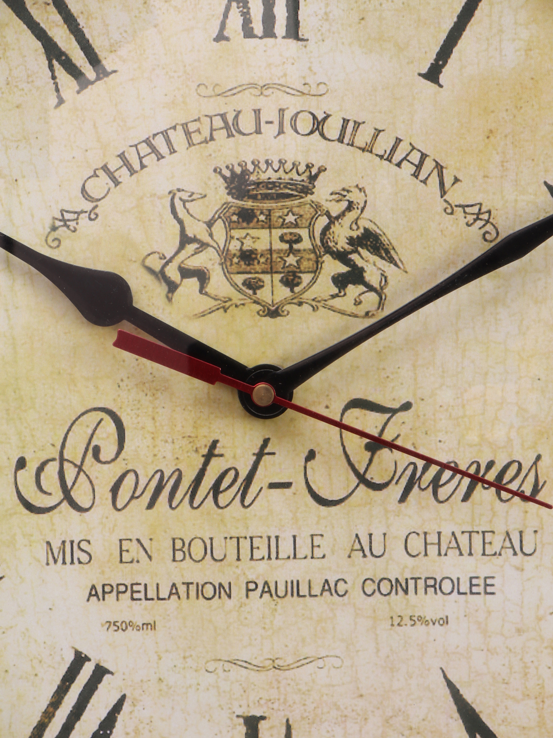 Vintage Metal Chateau Jullian Wall Clock Decorative Timepiece | Classic Design for Living Room, Office & Café Décor - Image 2