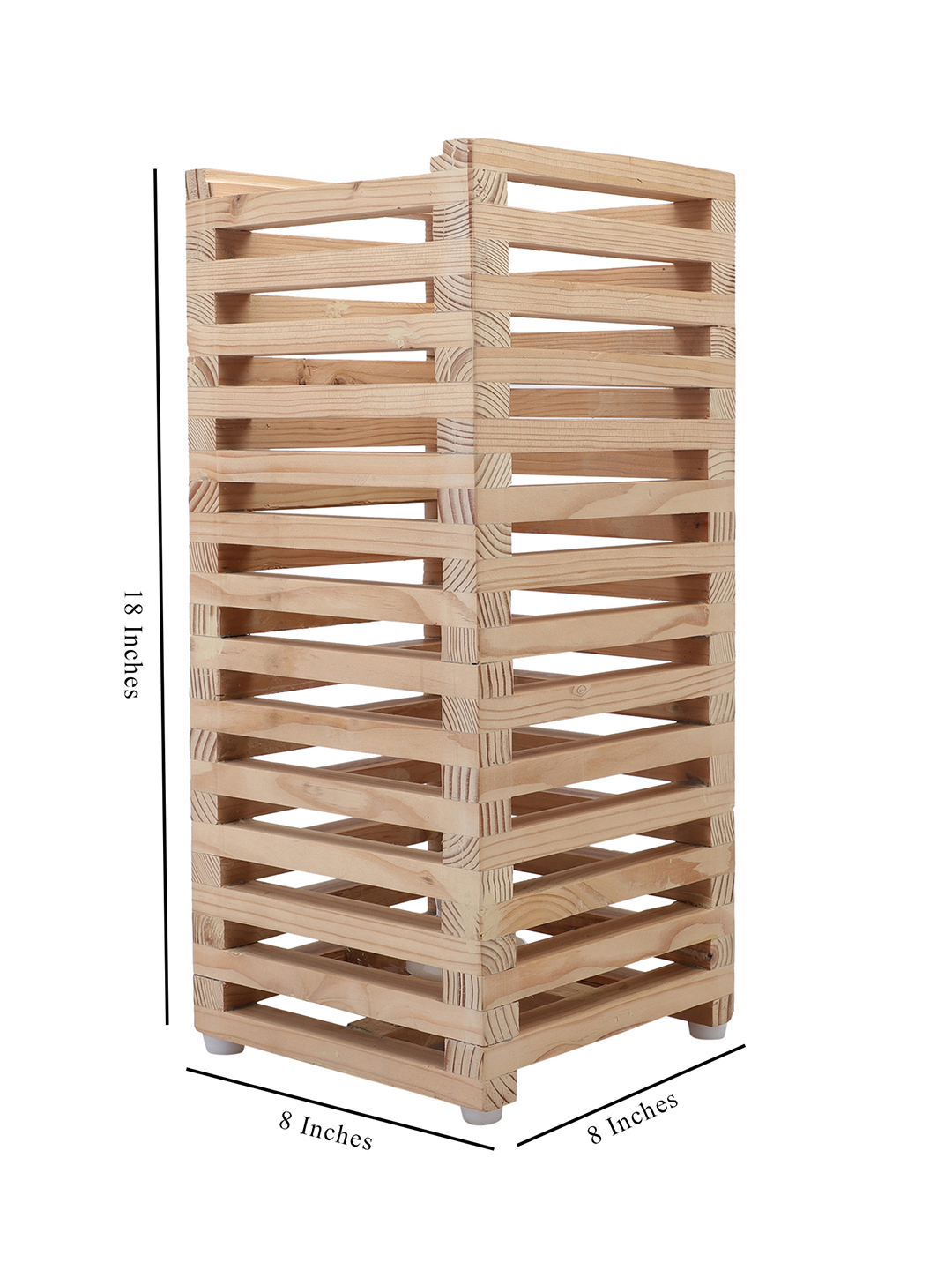 Decorative Pine Wood Square Table for Bedside & Desk Lighting | Elegant Ambient for Home & Office Décor - Image 10