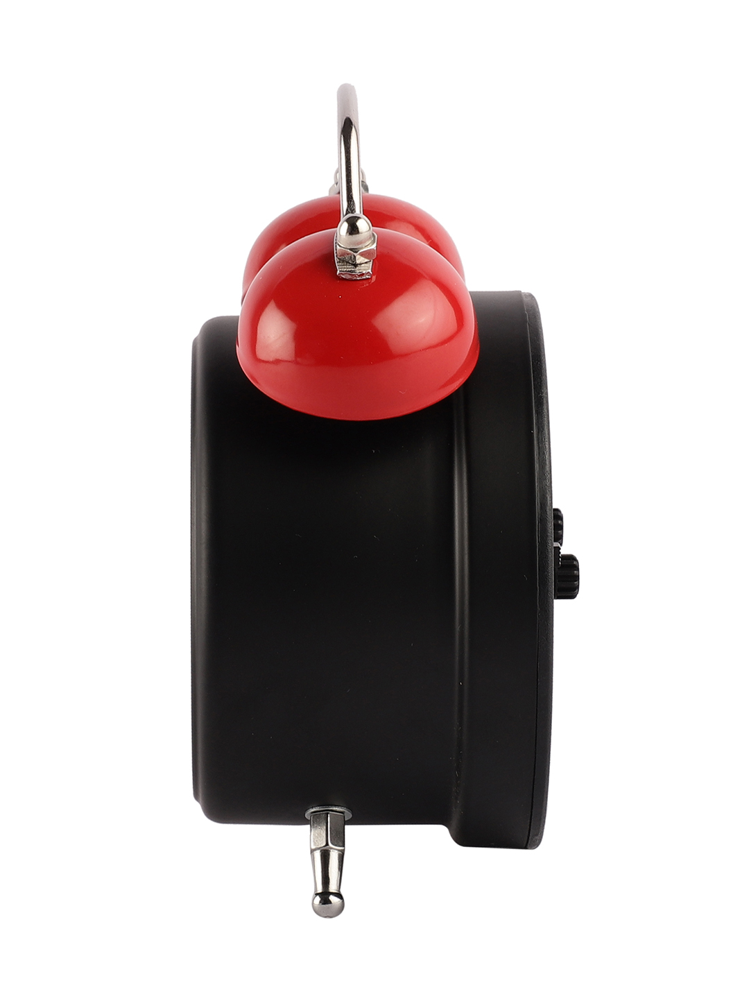 Vintage Metal Classic Black Alarm Clock with Red Twin Bell for Bedroom & Study Table | Vintage Design - Image 4