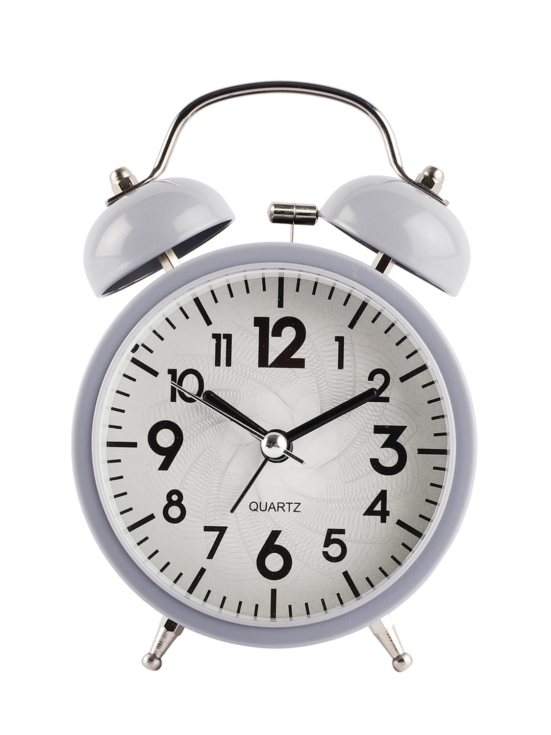 Vintage Metal Classic Grey Alarm Clock for Bedroom & Study Table | Vintage Design - Image 2