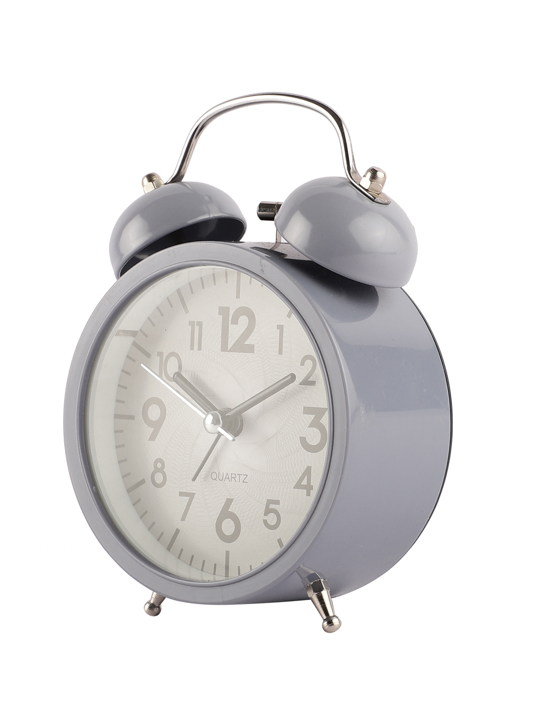 Vintage Metal Classic Grey Alarm Clock for Bedroom & Study Table | Vintage Design - Image 6