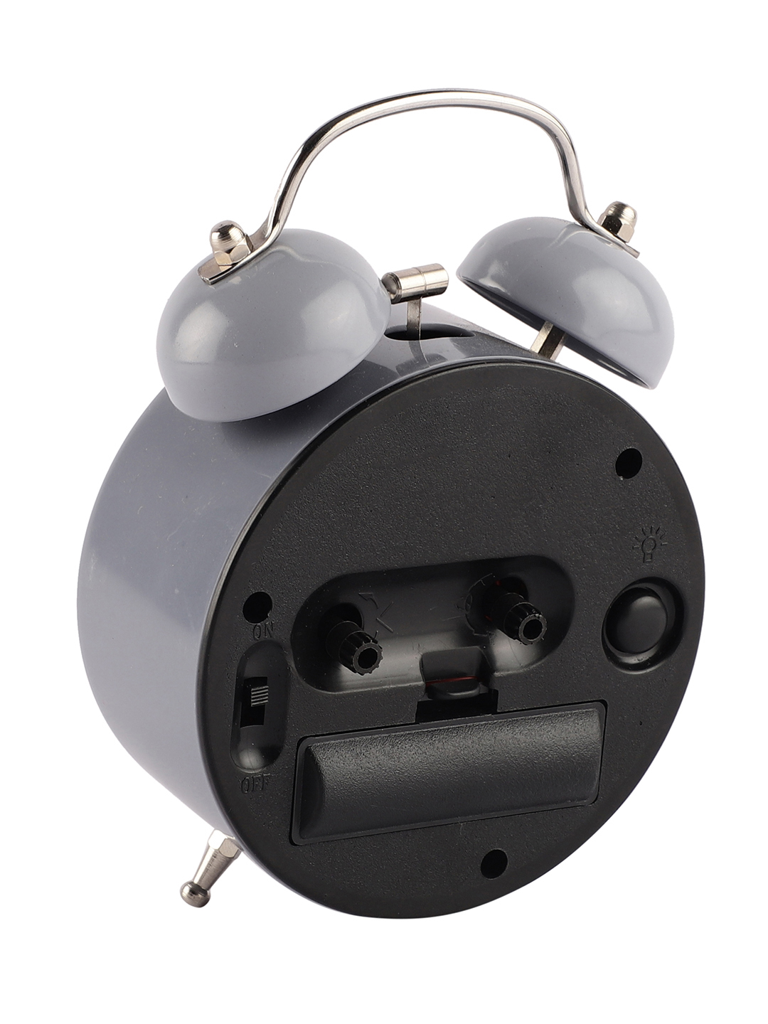 Vintage Metal Classic Grey Alarm Clock for Bedroom & Study Table | Vintage Design - Image 4