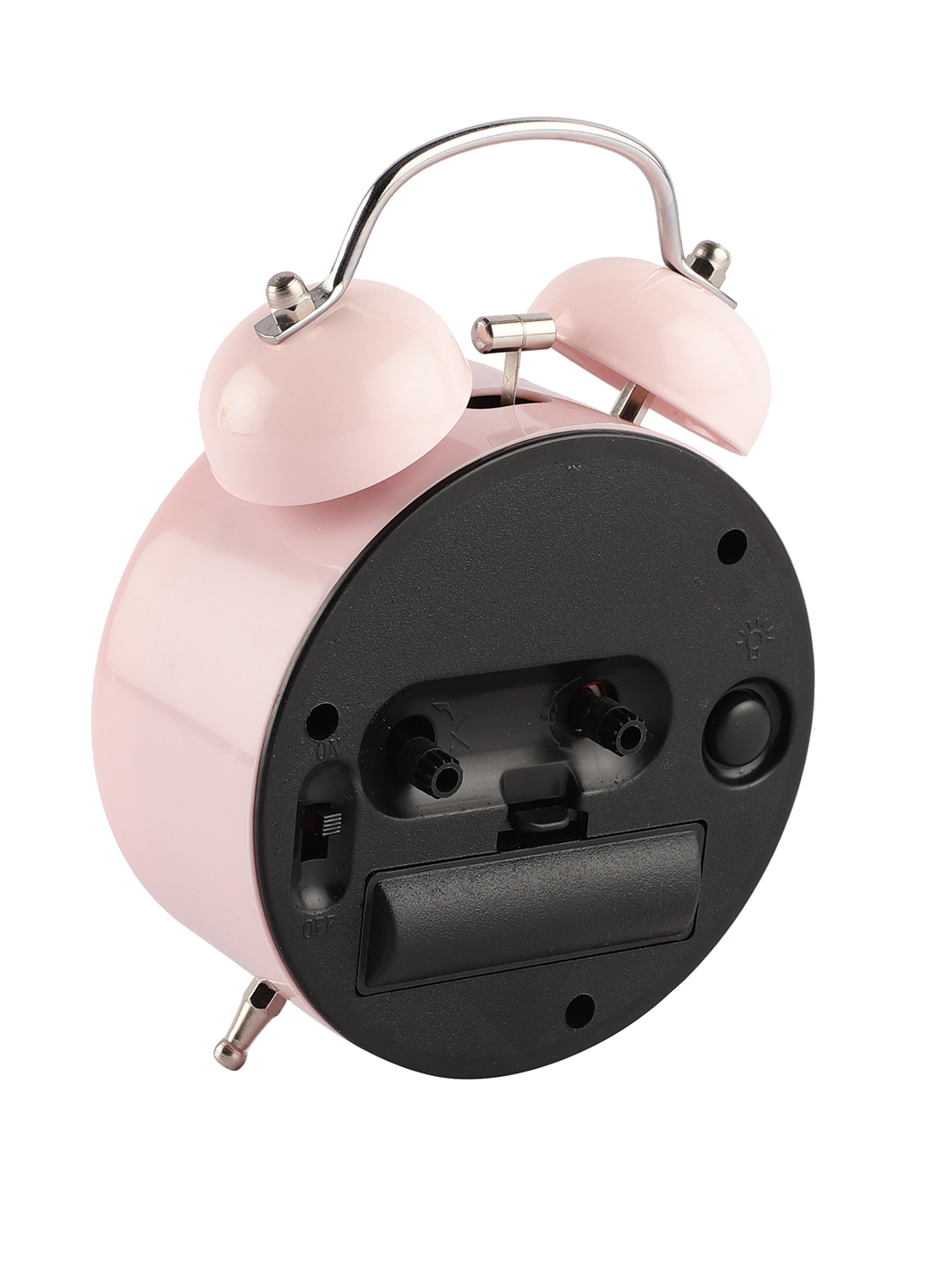 Vintage Metal Classic Pink Alarm Clock for Bedroom & Study Table | Vintage Design - Image 3