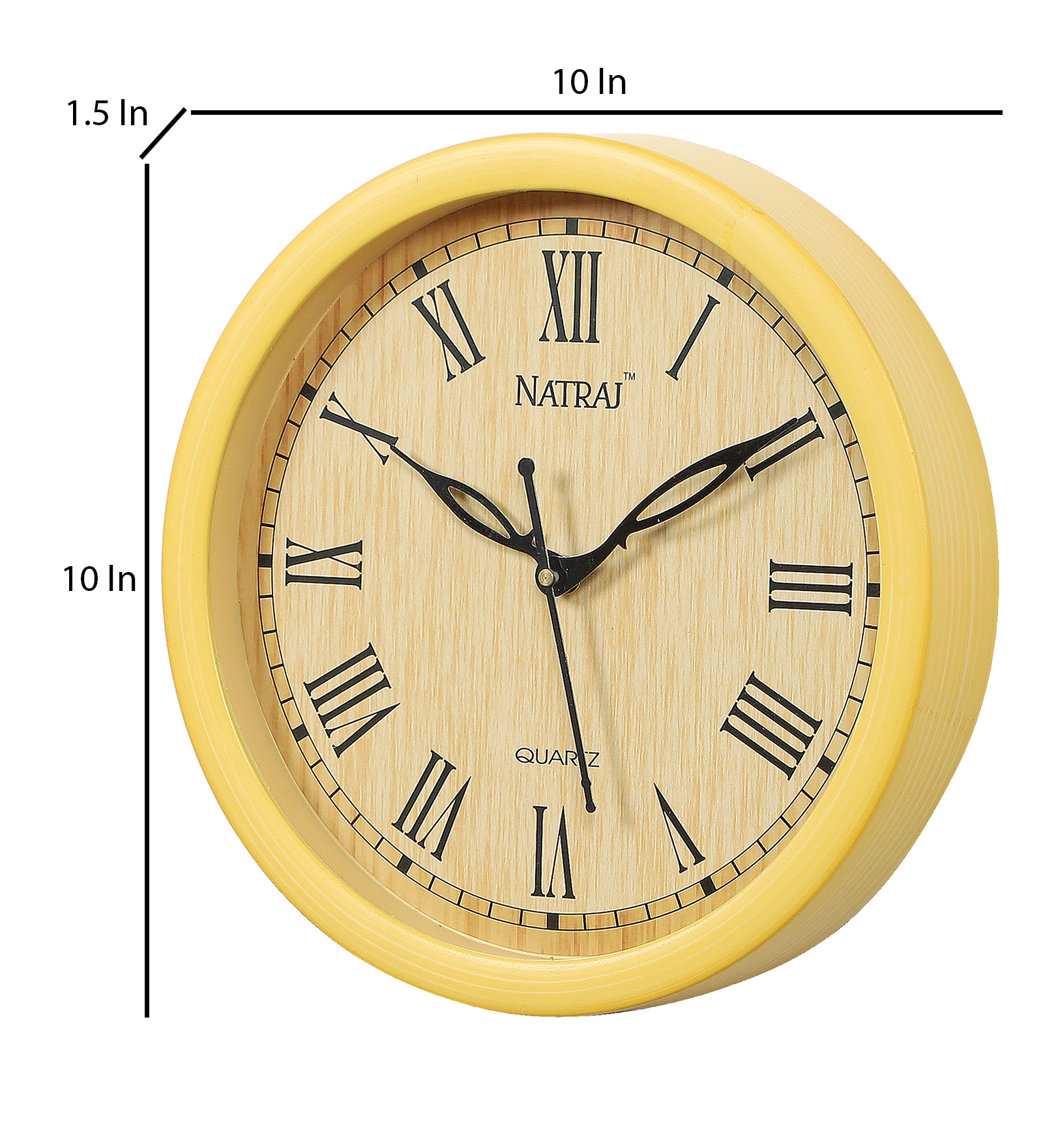 Vintage Plastic Natraj Wall Clock Decorative Timepiece | Classic Design for Living Room, Office & Café Décor - Image 5