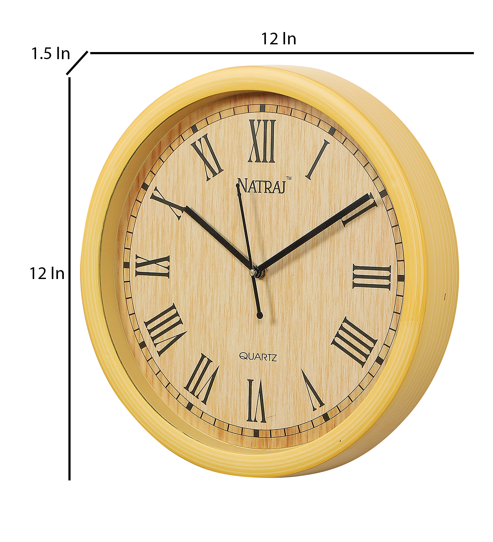 Vintage Plastic Natraj Wall Clock Decorative Timepiece | Classic Design for Living Room, Office & Café Décor - Image 5