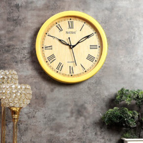 Vintage Plastic Natraj Wall Clock Decorative Timepiece | Classic Design for Living Room, Office & Café Décor
