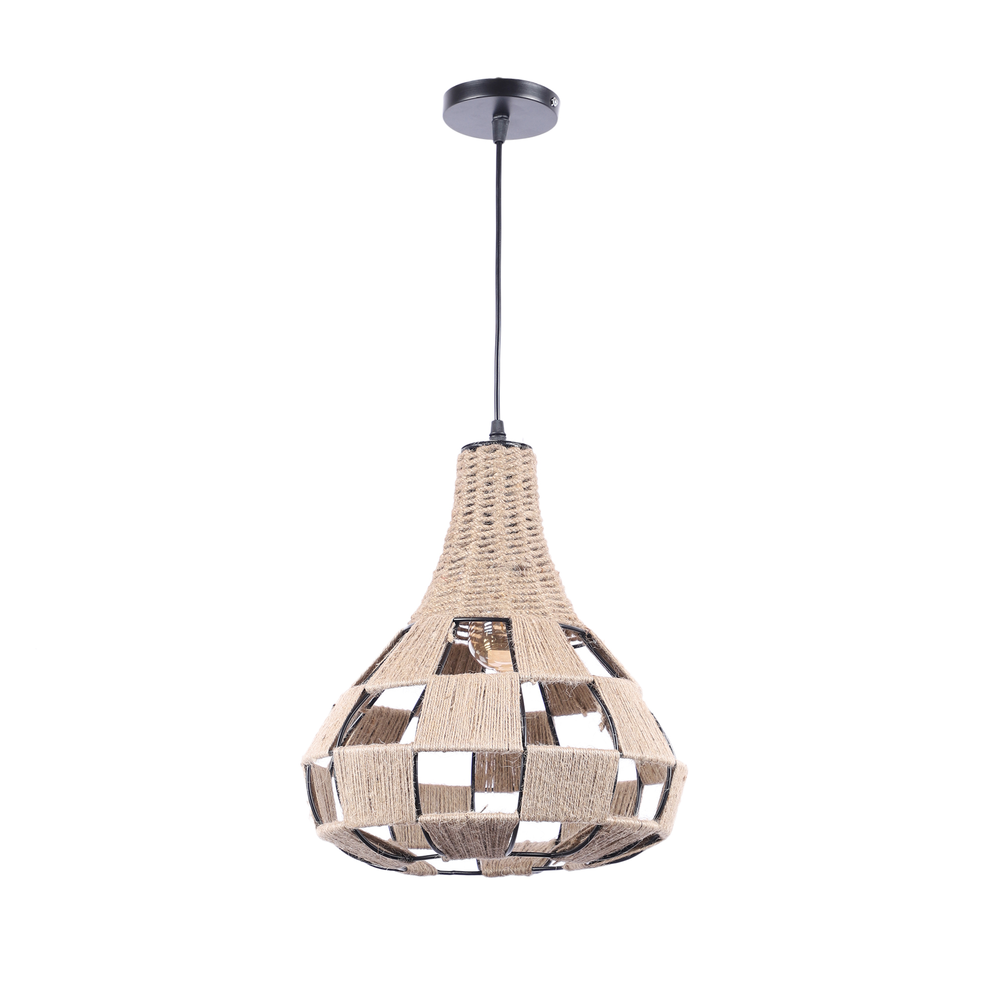 Decorative Full Rope Nest Hanging Pendant Lamp for Home & Café Lighting | Stylish Ceiling Light for Modern Interiors - Image 4