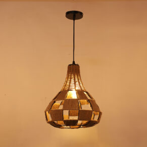 Decorative Full Rope Nest Hanging Pendant Lamp for Home & Café Lighting | Stylish Ceiling Light for Modern Interiors