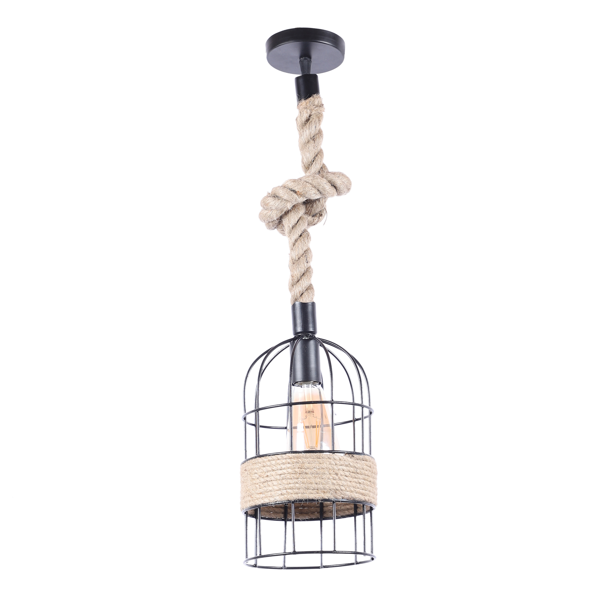 Decorative Bird Nest Rope Hanging Pendant Lamp for Home & Café Lighting | Stylish Ceiling Light for Modern Interiors - Image 5