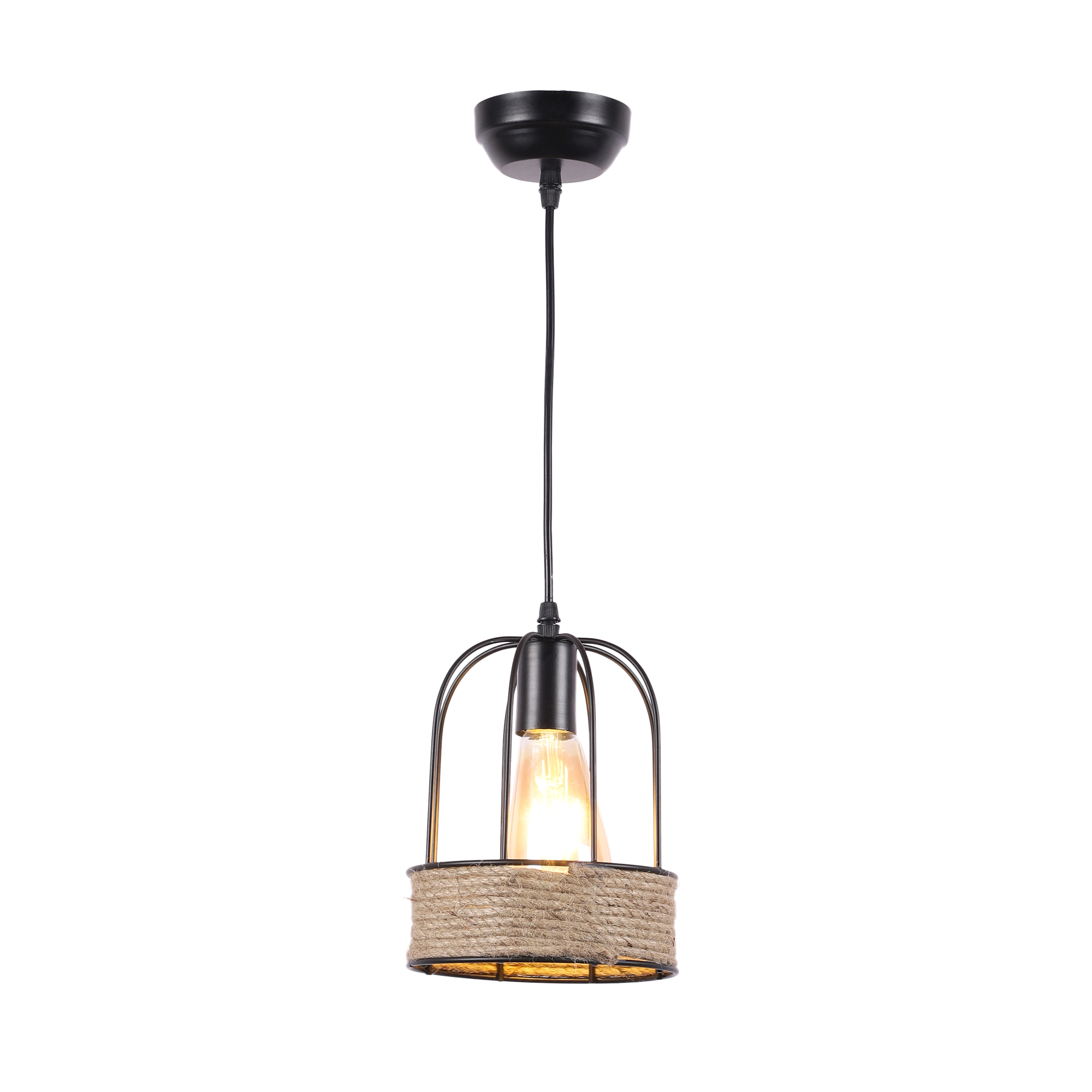 Decorative Bird Nest Rope Hanging Pendant Lamp for Home & Café Lighting | Stylish Ceiling Light for Modern Interiors - Image 4