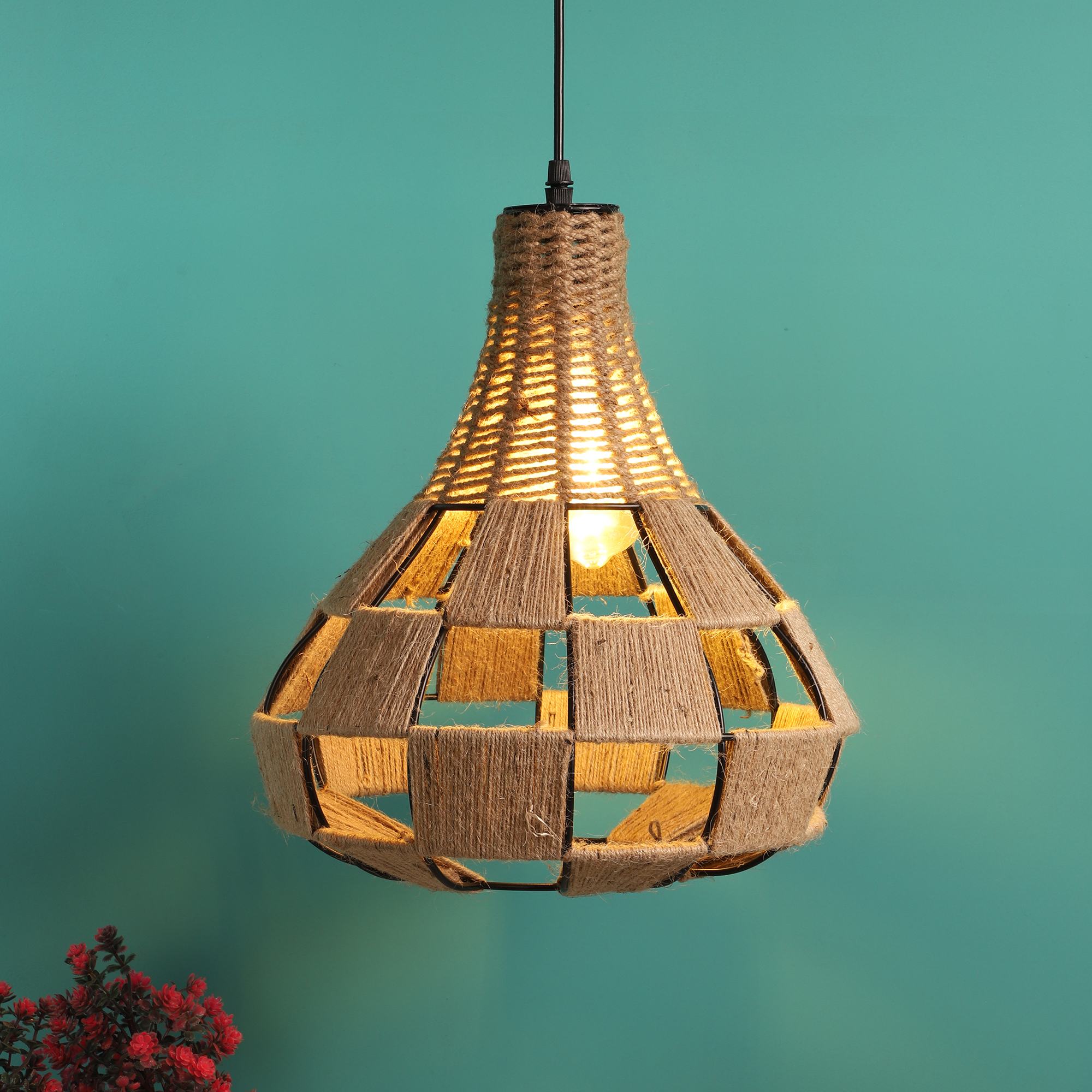 Decorative Full Rope Nest Hanging Pendant Lamp for Home & Café Lighting | Stylish Ceiling Light for Modern Interiors - Image 6