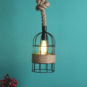 Decorative Bird Nest Rope Hanging Pendant Lamp for Home & Café Lighting | Stylish Ceiling Light for Modern Interiors