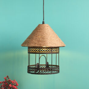 Decorative Bird Nest Rope Hanging Pendant Lamp for Home & Café Lighting | Stylish Ceiling Light for Modern Interiors