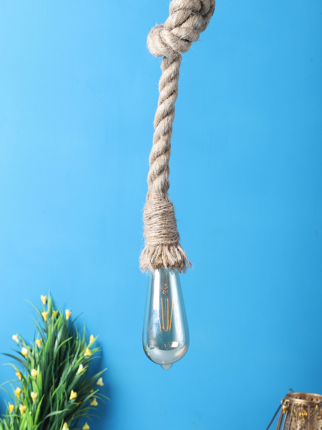 Decorative Rope Hanging Pendant Lamp for Home & Café Lighting | Stylish Ceiling Light for Modern Interiors - Image 2