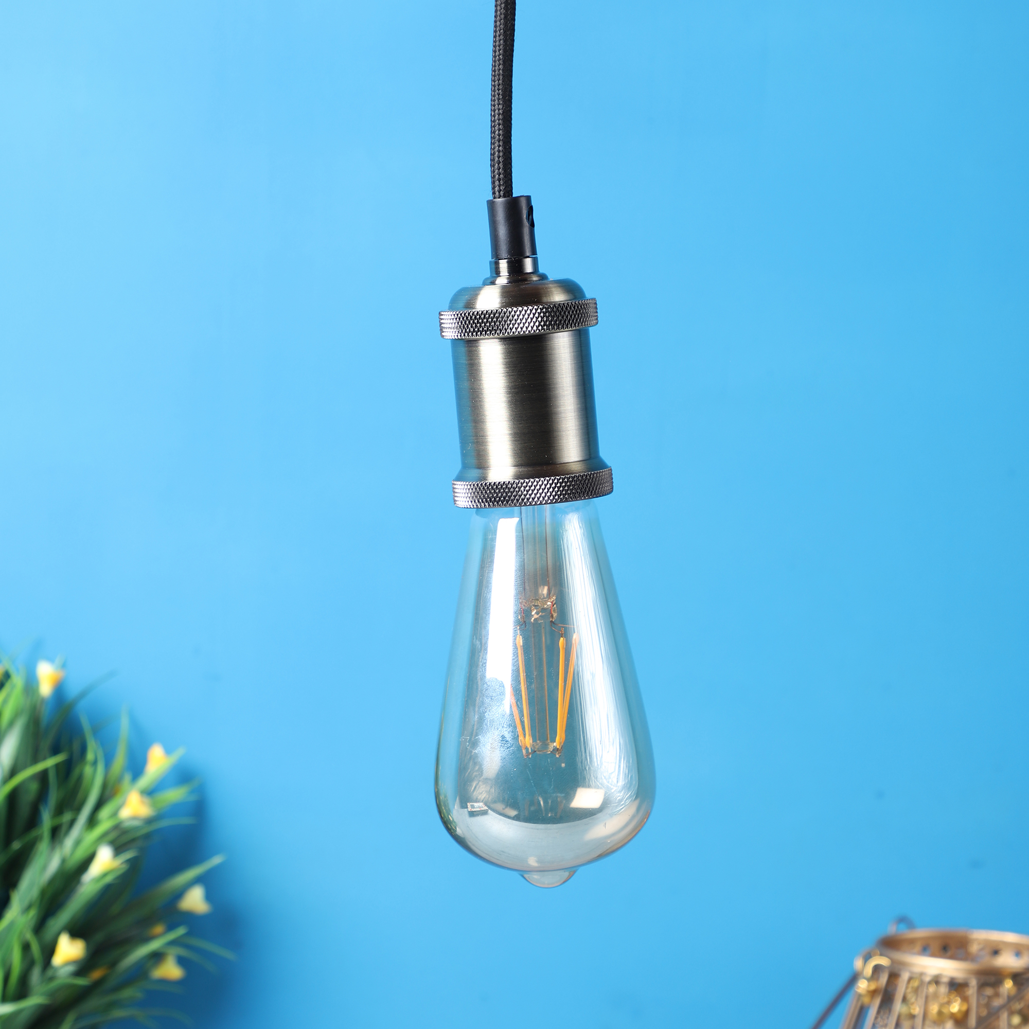 Decorative Hanging Bulb with Holder Pendant Lamp for Home & Café Lighting | Stylish Ceiling Light for Modern Interiors - Image 2