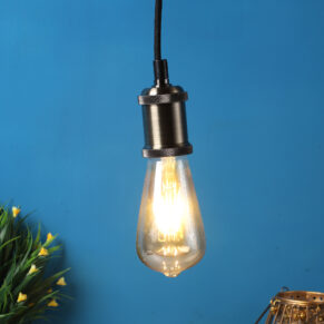 Decorative Hanging Bulb with Holder Pendant Lamp for Home & Café Lighting | Stylish Ceiling Light for Modern Interiors
