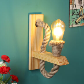 Decorative Wooden Wall Lamp for Home Lighting & Interior Décor | Elegant Indoor Wall Light for Living Room & Bedroom