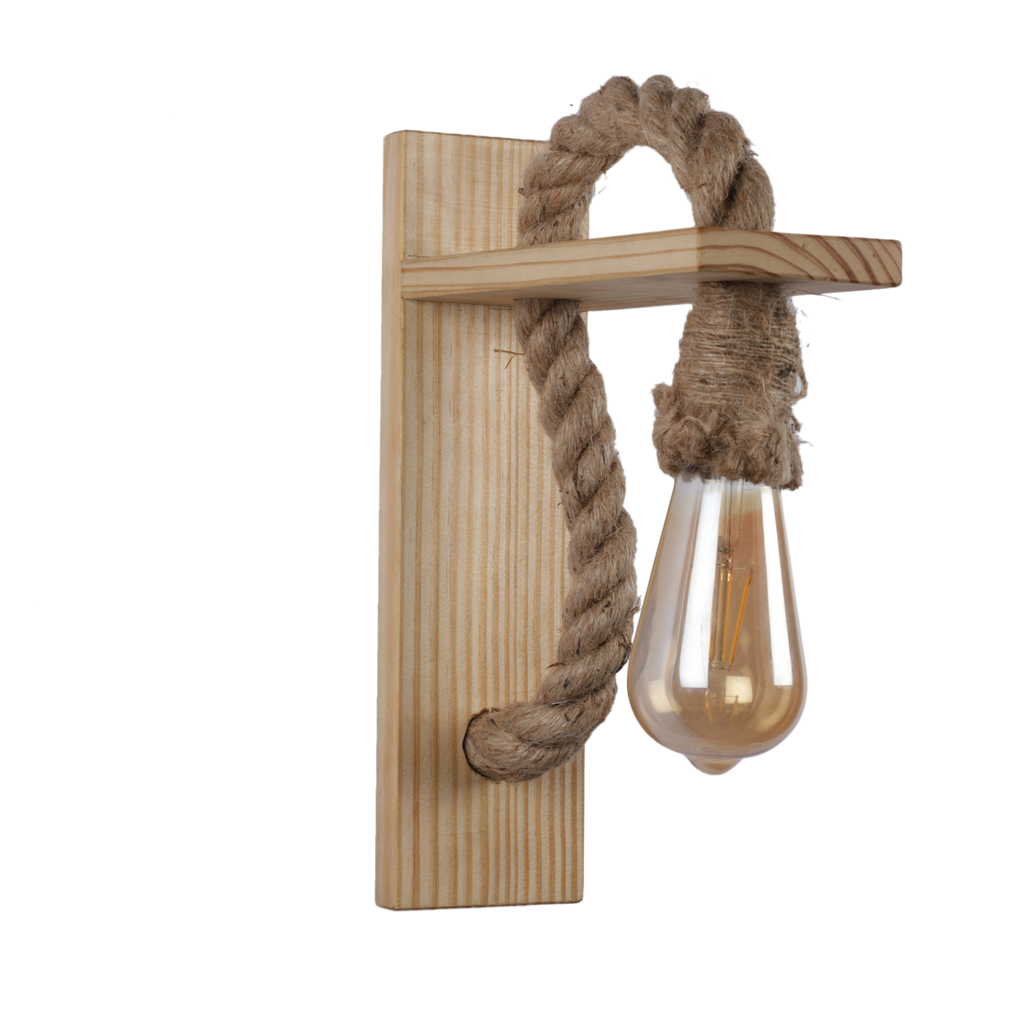 Decorative Wooden Wall Lamp for Home Lighting & Interior Décor | Elegant Indoor Wall Light for Living Room & Bedroom - Image 5