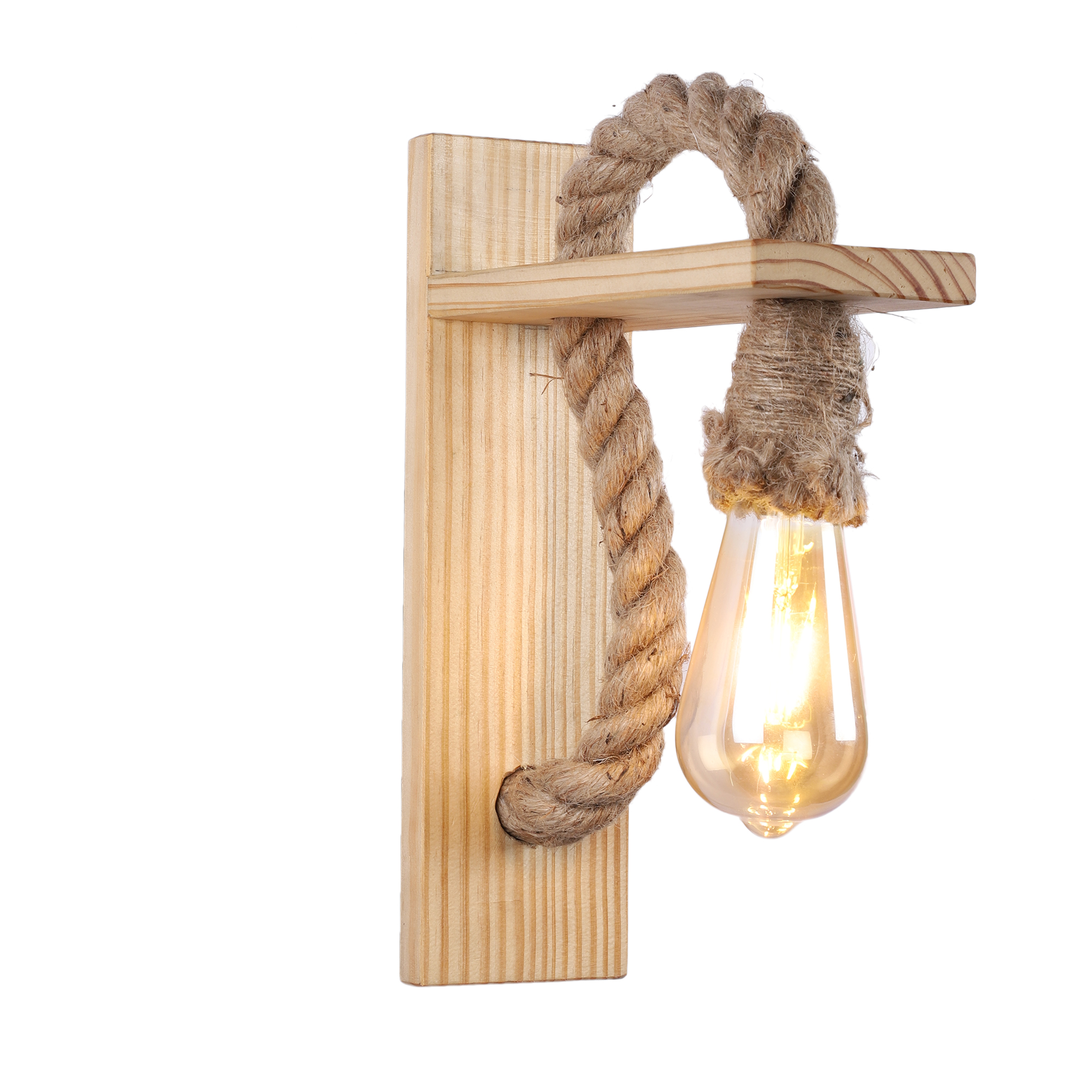 Decorative Wooden Wall Lamp for Home Lighting & Interior Décor | Elegant Indoor Wall Light for Living Room & Bedroom - Image 4