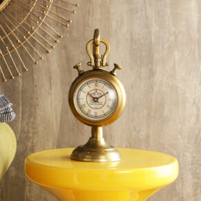 Vintage Metal Decorative Table Clock for Desk & Bedside | Vintage Style Home Décor