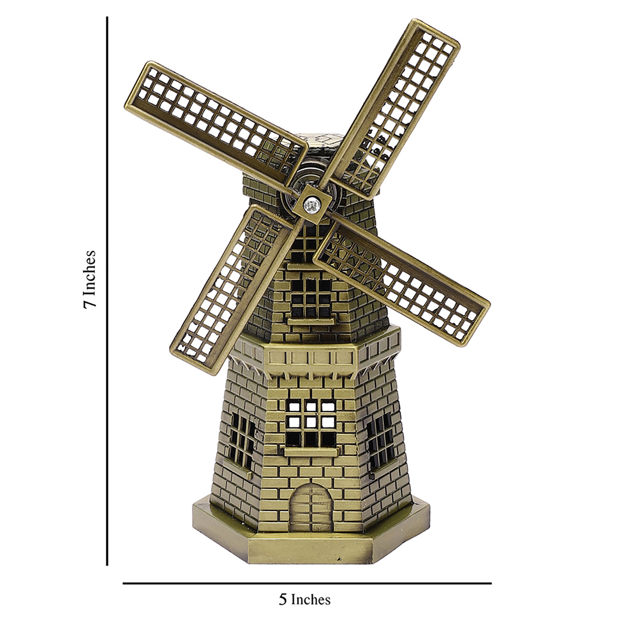 Wind Mill Miniature Monument Decorative Showpiece for Home & Office Décor | Collectible Souvenir Display Accent - Image 6