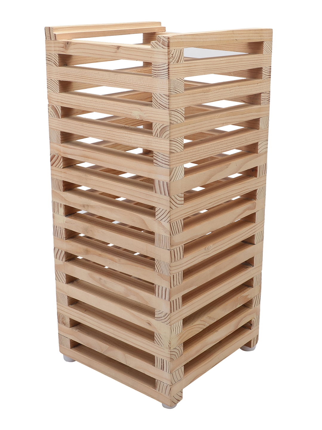 Decorative Pine Wood Square Table for Bedside & Desk Lighting | Elegant Ambient for Home & Office Décor - Image 7