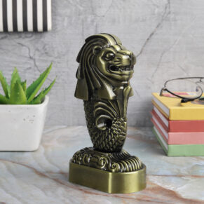 Merlion Statue Miniature Monument Decorative Showpiece for Home & Office Décor | Collectible Souvenir Display Accent