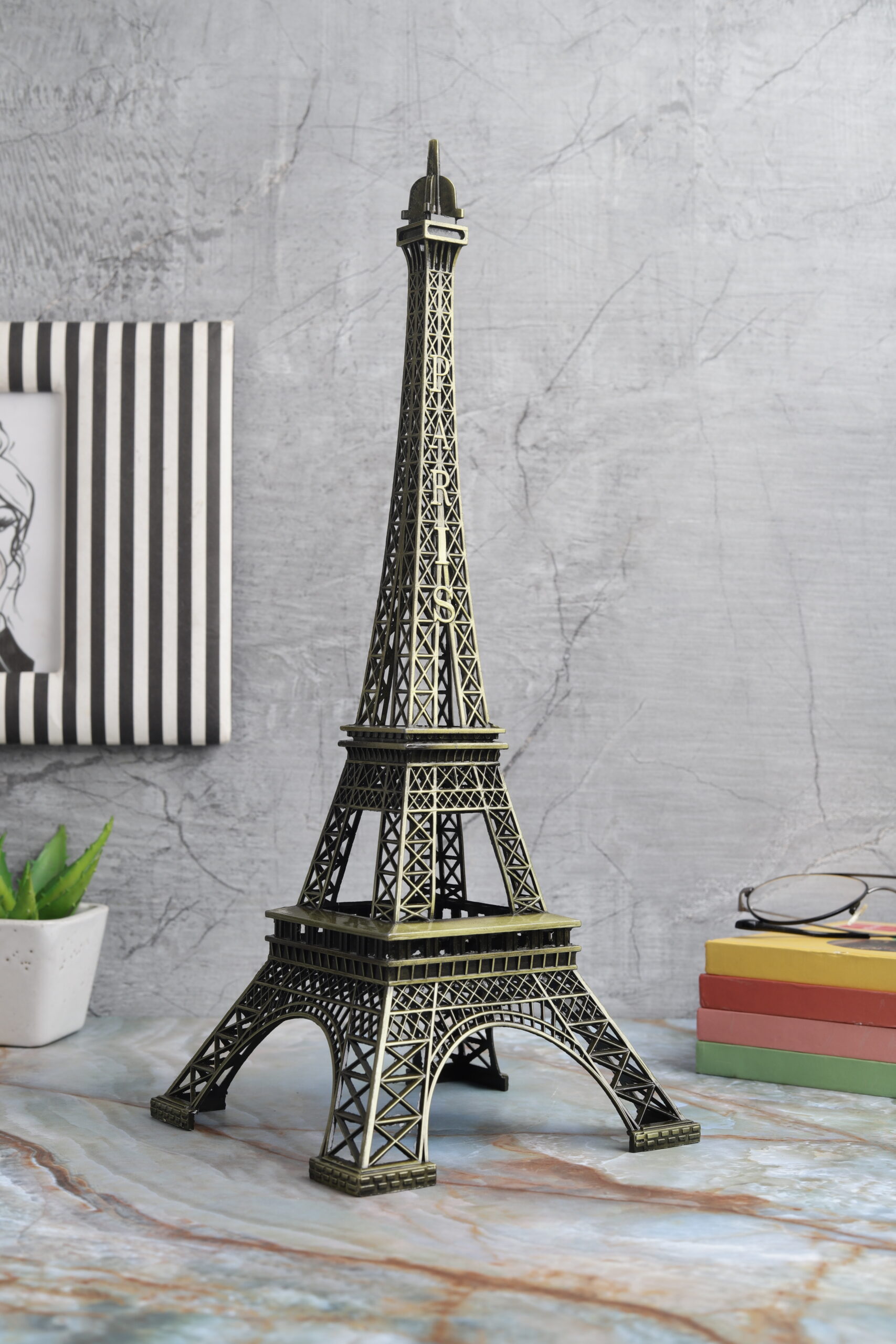 Eiffel Tower 19 inches Miniature Monument Decorative Showpiece for Home & Office Décor | Collectible Souvenir Display Accent