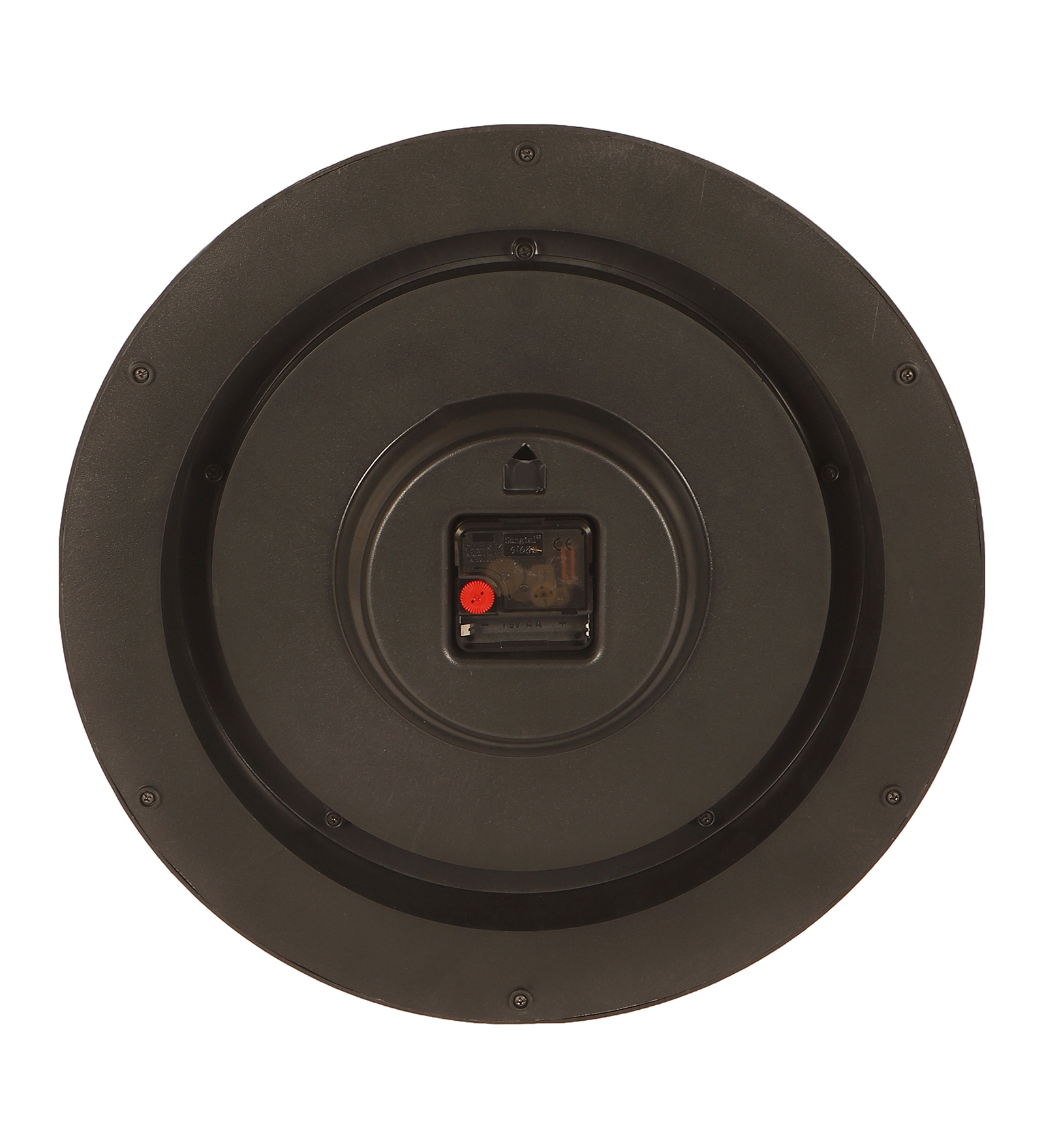 Vintage Plastic Black Perfect Crown Dial Wall Clock Decorative Timepiece | Classic Design for Living Room, Office & Café Décor - Image 3