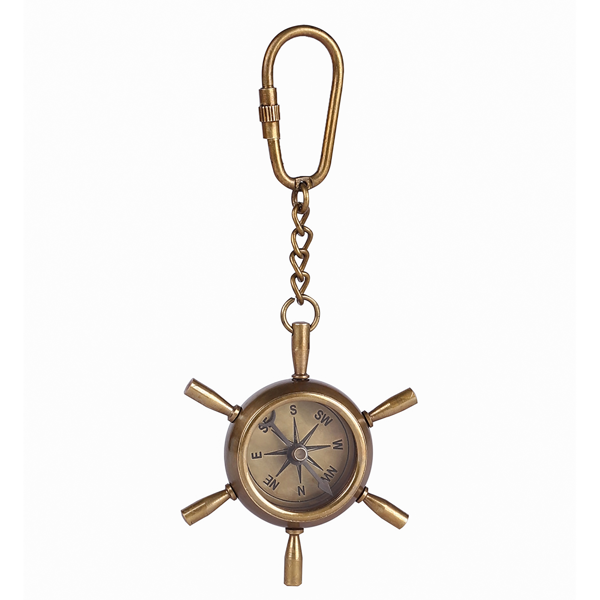 Antique Shipwheel Compass Vintage Decorative Key Chain for Daily Use | Classic Collectible Style Accessory for Keys & Gifting - Image 4