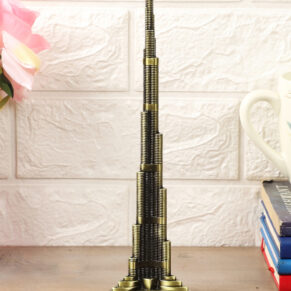 Burj Khalifa Miniature Monument Decorative Showpiece for Home & Office Décor | Collectible Souvenir Display Accent